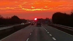 Bild vom Sonnenaufgang bei Rheine von NDR 2 Hörer Andy © Privat 