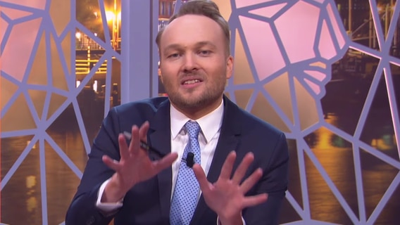 Der niederländische Late-Talker Arjen Lumbach © Screenshot YouTube/vpro zondag met lubach 