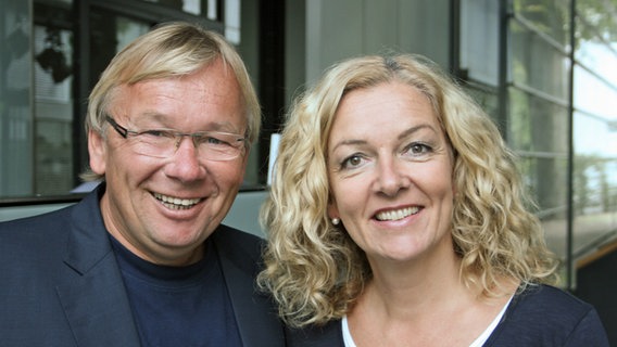 Comedian Bernd Stelter mit Bettina Tietjen (Hamburg) © NDR2 Foto: Andreas Sorgenfrey, NDR2