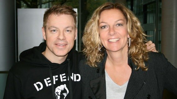 Michael Mittermeiter und Bettina Tietjen. © NDR Foto: Andreas Sorgenfrey