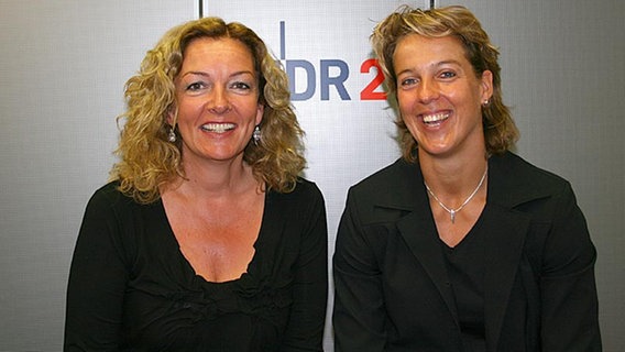 Steffi Nerius am 9. August 2009 zu Gast bei Bettina Tietjen © NDR 2 Foto: Andreas Sorgenfrey