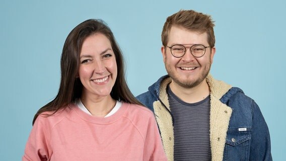 NDR 2 Moderator*innen Tina Padberg und Nikolai Russ. © NDR 2 Foto: Niklas Kusche