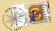 Die Weihnachtsbriefmarke der Post 2009 © dpa-Bildfunk Foto: BAGFW e.v.