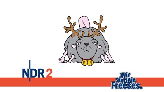 Weihnachtliches E-Card-Motiv der NDR 2 Comedy "Wir sind die Freeses" © NDR 2 Foto: Ulrike Strempel