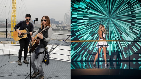Collage: Die Band 30 Seconds to Mars und Shirin David © IMAGO / FAMOUS, IMAGO / osnapix 