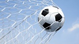 Ein Fußball fliegt in das Netz eines Tores. © fotolia.com Foto: joesive47