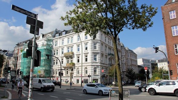 Die Kreuzung Stresemannstraße Ecke Bernstorffstraße. © NDR Foto: Wolf-Hendrik Müllenberg