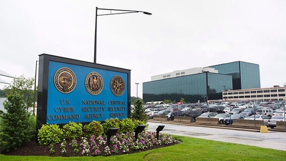 Außenansicht des NSA-Hauptquartiers in Fort Meade, Maryland, USA. © dpa Foto: Jim Lo Scalzo