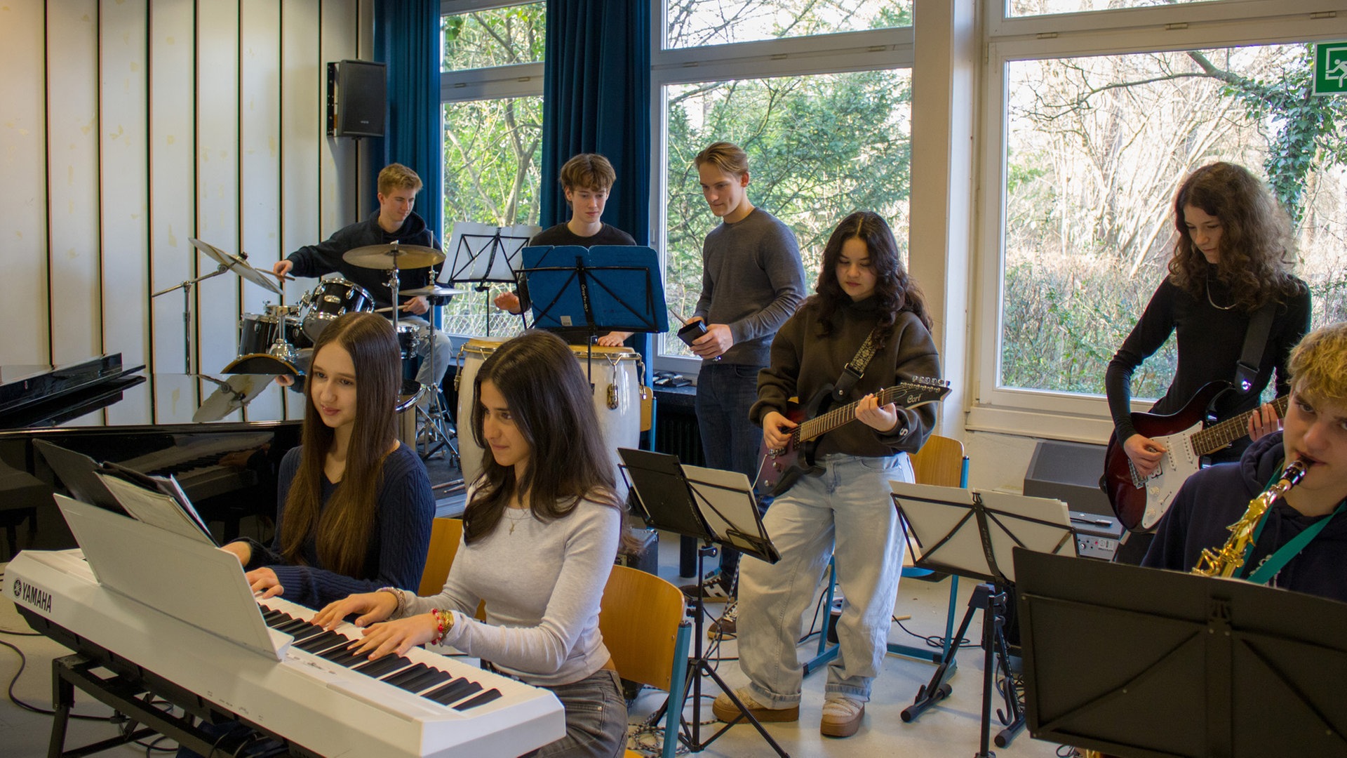 Die Bigband des Gymnasiums Grootmoor in Bramfeld © Christian Sonntag 