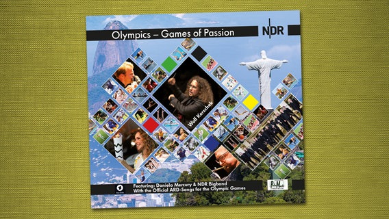 CD-Cover: Wolf Kerschek feat. Daniele Mercura & NDR Bigband "Olympics - Games of Passion" © Phina Music GmbH 