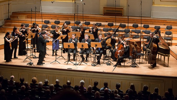 Das B'Rock Baroque Orchestra beim Konzert in der Laeiszhalle © NDR Foto: Falk von Traubenberg