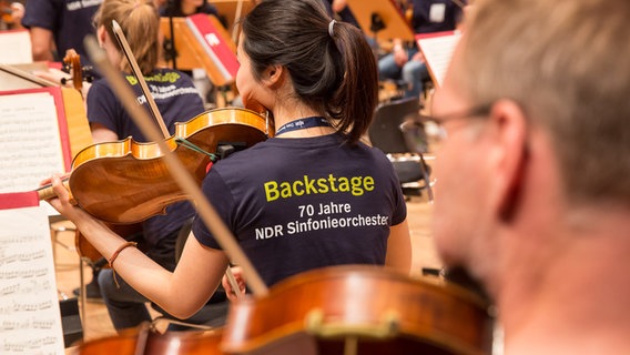 Eindrücke vom Backstage-Tag zum 70-jährigen Jubiläum des NDR Sinfonieorchesters © NDR Foto: Axel Herzig