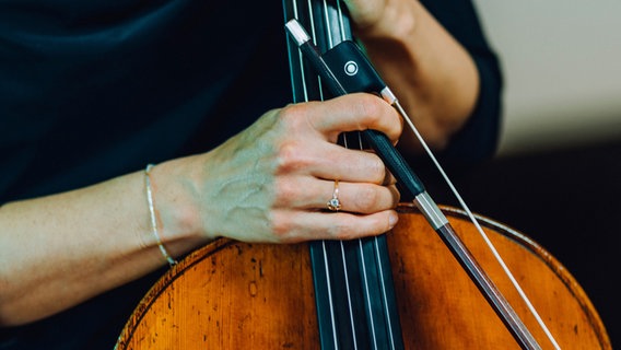 Ein Cello in Nahaufnahme © Jewgeni Roppel Foto: Jewgeni Roppel