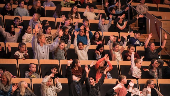Kinder bei einem Mit-Mach-Konzert des NDR im Rolf-Liebermann-Studio. © Marcus Krüger Foto: Marcus Krüger