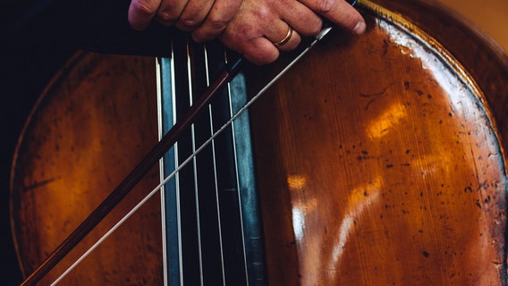Ein Kontrabass in Nahaufnahme © Jewgeni Roppel Foto: Jewgeni Roppel