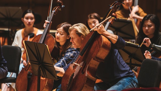 Musiker des NDR Elbphilharmonie Orchesters geben Meisterkurse in Shanghai. © Shanghai Orchestra Academy 