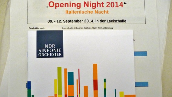 Impressionen von der Saisoneröffnung 2014/2015 in der Hamburger Laeiszhalle. © NDR Sinfonieorchester 