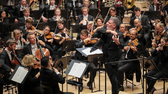 Das NDR Elbphilharmonie Orchester beim Saisoneröffnungskonzert mit Alan Gilbert. © NDR, Marcus Krüger Foto: Marcus Krüger