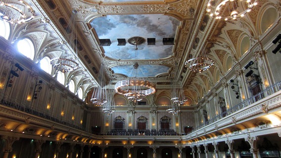 Blick über Zuschauerraum und an die Decke der Historischen Stadthalle Wuppertal © NDR 