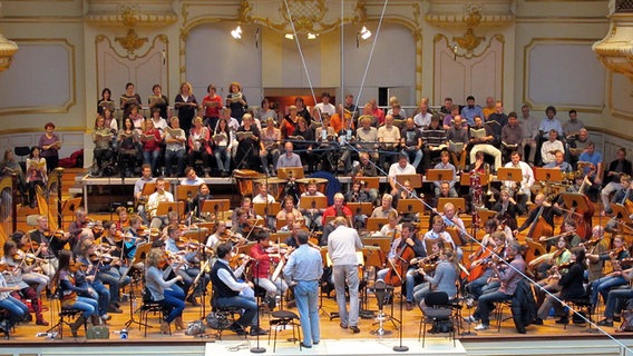 Probe mit Thomas Hengelbrock in der Laeiszhalle © NDR 