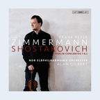 CD-Hülle: Zimmermann spielt Werke von Schostakowitsch. © BIS 