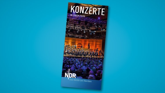 Jahresprogrammheft Lübeck 2023/2024 des NDR Elbphilharmonie Orchesters: Titelblatt © NDR 
