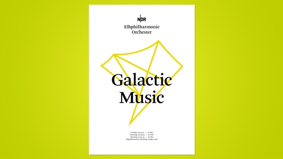 Programmheft: Titelblatt "Galactic Music" © NDR 