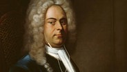 Komponist Georg Friedrich Händel mit Kopfhörern (Montage). © picture alliance / akg-images / Nimatallah | akg-images / Nimatallah 
