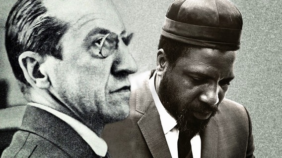 Piet Mondrian und Thelonius Monk (Bildmontage) © imago/United Archives International, CSU Archives Everett Collection | picture alliance (Monk) 