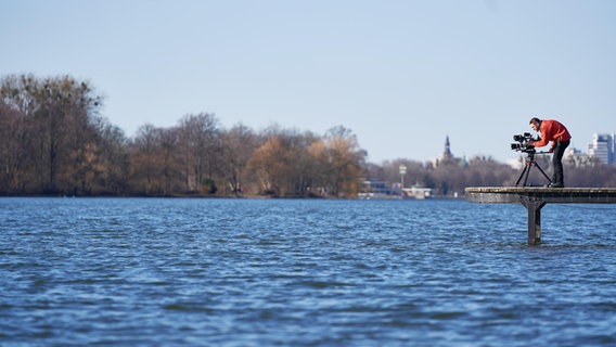 Filmdreh am Hannoverschen Maschsee für die KonzertPlus-Produktion "Solveigs Lied" der NDR Radiophilharmonie © NDR Foto: Micha Neugebauer