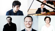 Nobuyuki Tsujii, Martin Stadtfeld, Pierre-Laurent Aimard, Lars Vogt und Martin Helmchen © Giorgia Bertazzi, Henning Ross, Marco Borggreve 