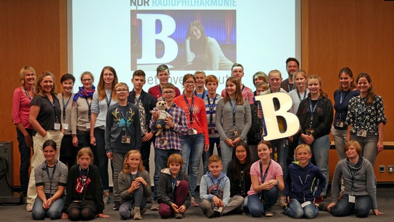 Die Beethoven-Scouts mit ihren Workshop-Leitungen © NDR /Amrei Flechsig Foto: Amrei Flechsig