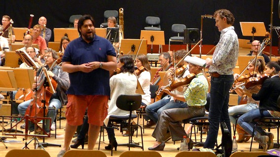 Proben zu "La Boheme" im Großen Sendesaal © NDR Radiophilharmonie Foto: Jorge Suárez