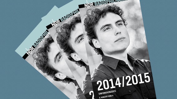 Programmheft-Cover zum Konzert am 19. und 20. Februar 2015 mit Francesco Piemontesi und Ilyich Rivas. © NDR 