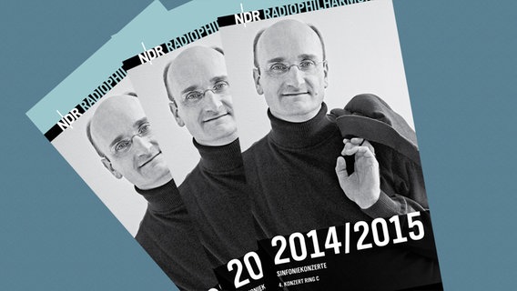 Programmheft zum Konzert am 16. April 2015 mit Andrew Manze und Solisten der NDR Radiophilharmonie. © NDR 