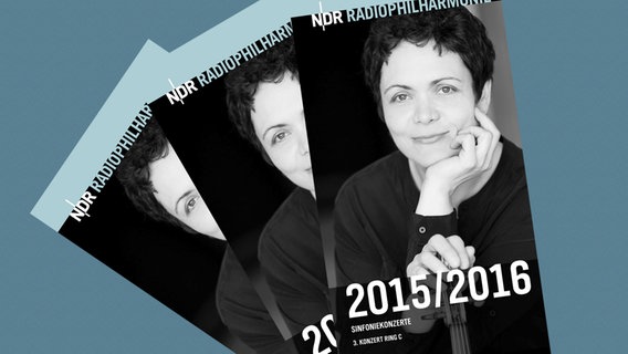 Programmheft-Cover zum Konzert am 7. Januar 2016 mit Andrew Manze und Tabea Zimmermann. © NDR 