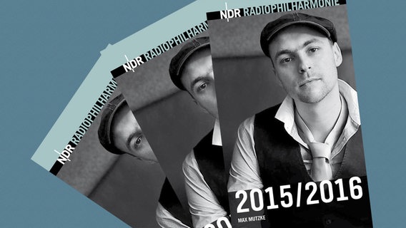 Programmheft-Cover zum Konzert am 14. und 15. Januar 2016 mit Enrique Ugarte und Max Mutzke. © NDR 