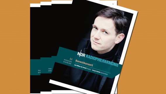 Programmheft-Cover zum Konzert am 03. Juni 2016 mit Jan Willem de Vriend und Iestyn Davies. © NDR 