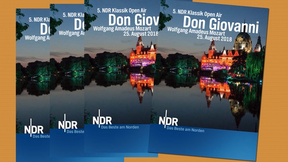 Programmheft-Cover zum Konzert am 25. August 2018 mit Mozarts Oper "Don Giovanni". © NDR 