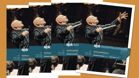 Programmheft-Cover zum Konzert am 29. und 30. November 2018 mit Christoph Eschenbach und Tzimon Barto. © NDR 