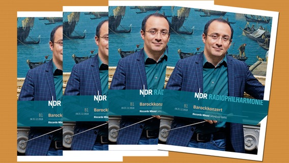 Programmheft-Cover zum Konzert am 21. Dezember 2018 mit Riccardo Minasi. © NDR 