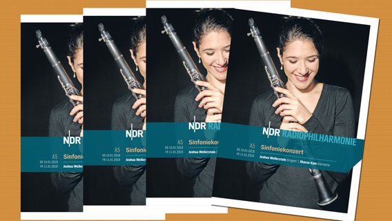 Programmheft-Cover zum Konzert am 10. und 11. Januar 2019 mit Joshua Weilerstein und Sharon Kam. © NDR 