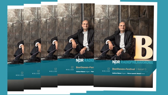 Programmheft-Cover zum Konzert am 6. November 2019 mit Andrew Manze und Pierre-Laurent Aimard. © NDR 