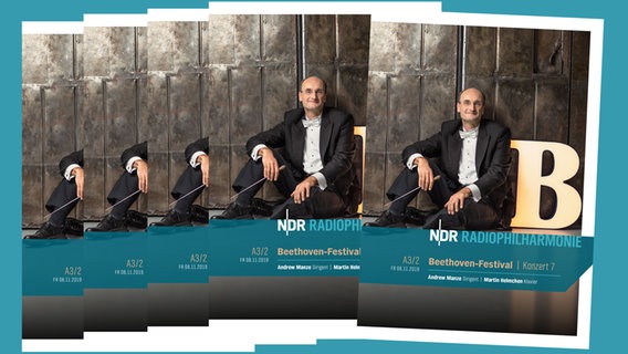Programmheft-Cover zum Konzert am 8. November 2019 mit Andrew Manze und Martin Helmchen. © NDR 