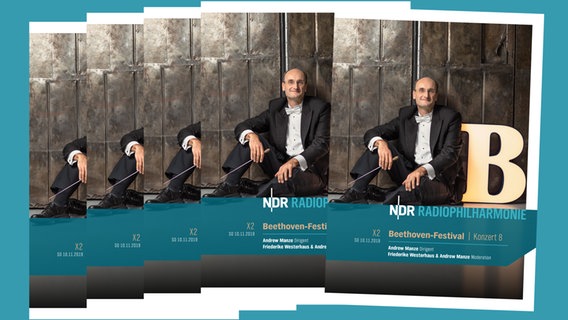 Programmheft-Cover zum Konzert am 10. November 2019 mit Andrew Manze und Friederike Westerhaus. © NDR 
