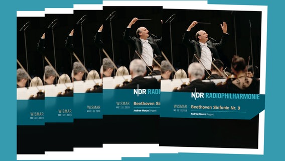 Programmheft-Cover zum Konzert am 11. November 2019 mit Andrew Manze in Wismar. © NDR 