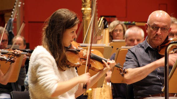 Die NDR Radiophilharmonie probt für "Hannover Proms" © NDR Foto: Amrei Flechsig