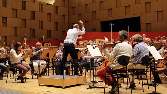 Die NDR Radiophilharmonie probt für "Hannover Proms" © NDR Foto: Amrei Flechsig