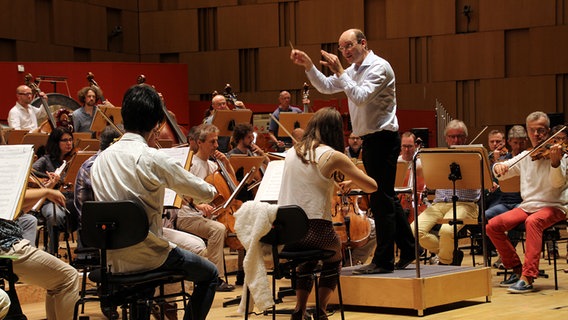 Die NDR Radiophilharmonie probt für "Hannover Proms" © NDR Foto: Amrei Flechsig