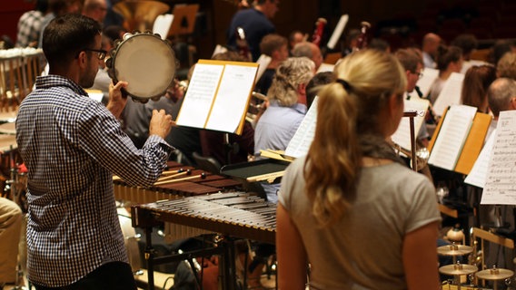 Die NDR Radiophilharmonie probt für "Hannover Proms" © NDR Foto: Amrei Flechsig